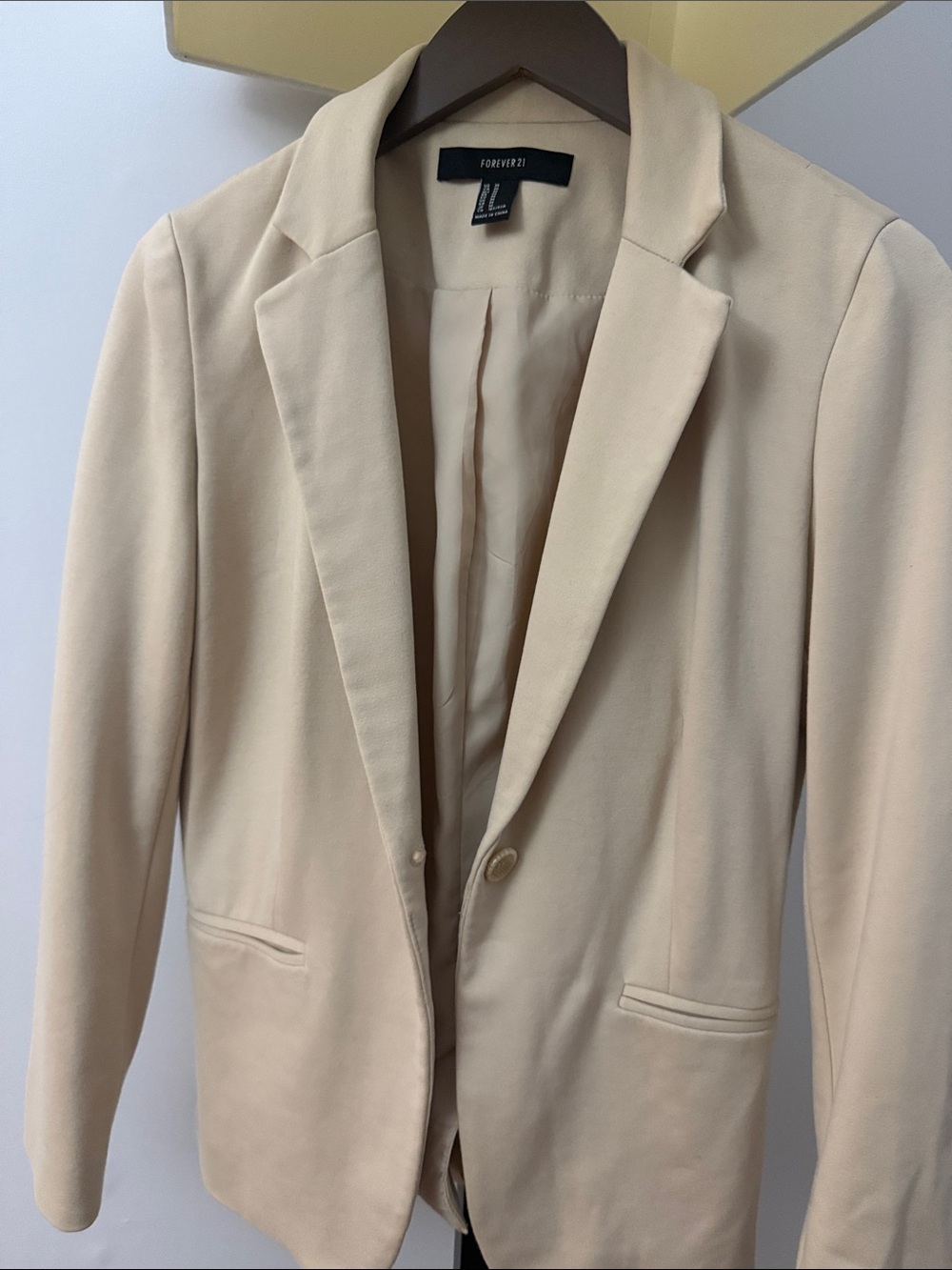 Forever 21 Beige Tailored Blazer